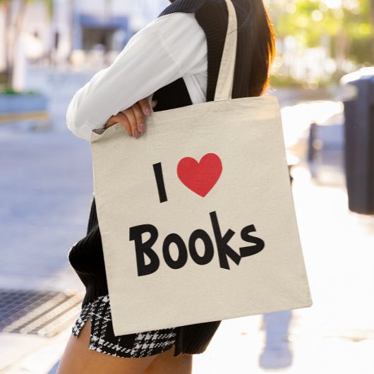 Ich liebe Bücher Tragetasche