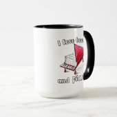 Ich Liebe Bücher und Klavier, authentische Freehan Tasse (VorderseiteRechts)