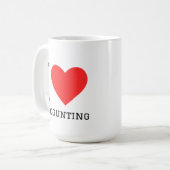 Ich liebe Buchhaltung Kaffeetasse (Vorderseite Links)
