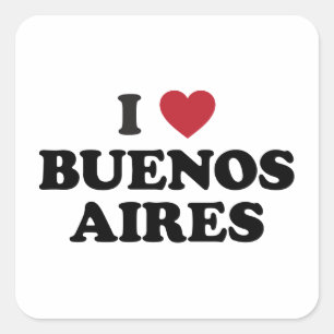 Ich liebe Buenos Aires Argentinien Quadratischer Aufkleber