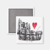 Ich Liebe Buenos. Aires Magnet (Vorderseite/Rückseite)