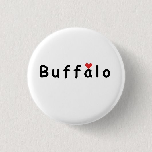 Ich liebe Buffalo Button (Vorderseite)