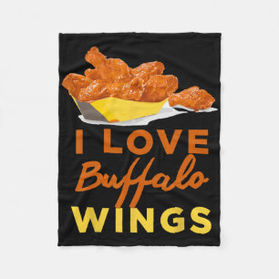 Ich liebe Buffalo Chicken Wings Bbq Braten Grillen Fleecedecke