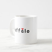 Ich liebe Buffalo Kaffeetasse (Vorderseite Links)