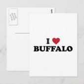 Ich liebe Buffalo Postkarte (Vorne/Hinten)