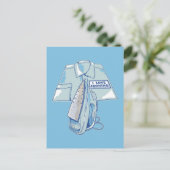 Ich Liebe bügelt lustiges Eisen Postkarte (Stehend Vorderseite)