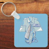 Ich Liebe bügelt lustiges Eisen Schlüsselanhänger (Vorderseite)