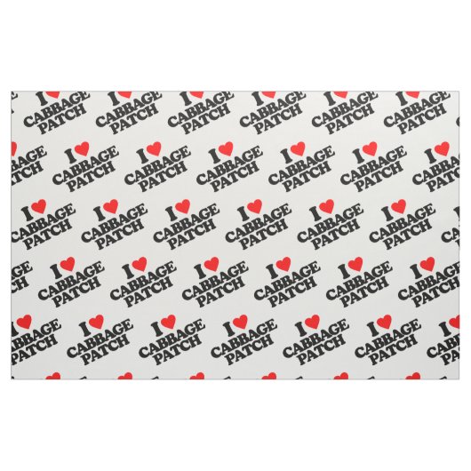 ICH LIEBE CABBAGE PATCH STOFF (Fat Quarter (45,7 x 55,9 cm))