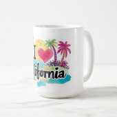 Ich liebe California Kaffeetasse (VorderseiteRechts)