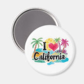 Ich liebe California Magnet (Vorderseite/Rückseite)