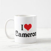 Ich liebe Cameron Kaffeetasse (Links)