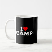 Ich liebe Camping - Herz Kaffeetasse (Links)
