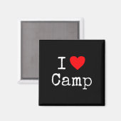Ich liebe Camping Magnet (Vorderseite/Rückseite)