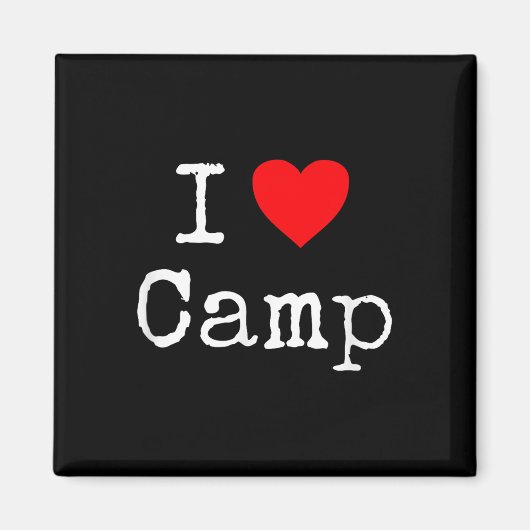 Ich liebe Camping Magnet (Vorne)