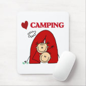 Ich liebe Camping Mousepad (Mit Mouse)