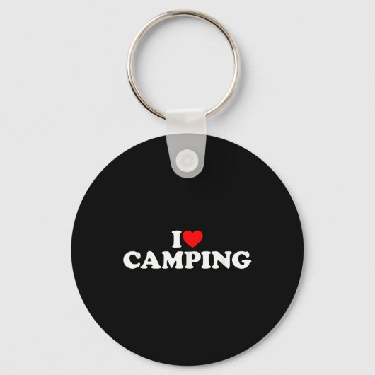 Ich liebe Camping  Schlüsselanhänger (Vorderseite)