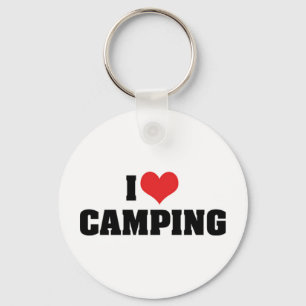 Ich liebe Camping Schlüsselanhänger