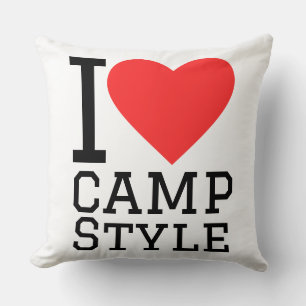 Ich liebe Camping-Stil Kissen