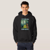Ich Liebe Camping, trägt Liebe mir. Funny Bären Zi Hoodie (Vorne ganz)