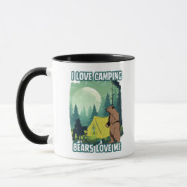 Ich Liebe Camping, trägt Liebe mir. Funny Bären Zi Tasse