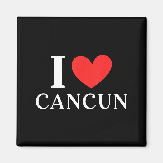 Ich liebe Cancun Mexico Urlaub _3  Magnet (Vorne)