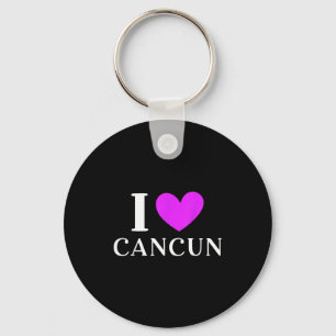 Ich liebe Cancun Mexiko Urlaub Schlüsselanhänger