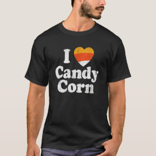 Ich Liebe Candy Mais Halloween Retro 80er 70er Jah T-Shirt