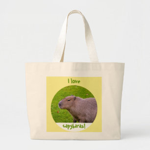 Ich liebe Capybaras Jumbo Stoffbeutel