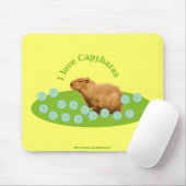 Ich liebe Capybaras Mousepad (Mit Mouse)