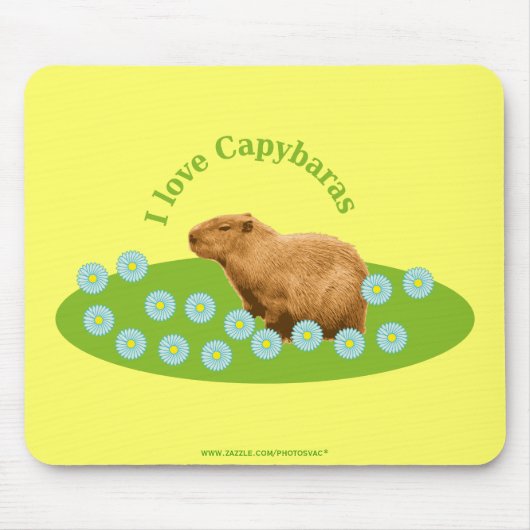 Ich liebe Capybaras Mousepad (Vorne)