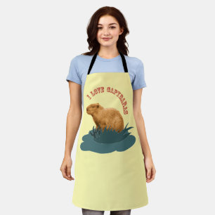 Ich liebe Capybaras Niedliches Capybara-Fan Schürze