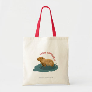 Ich liebe Capybaras Niedliches Capybara-Fan Tragetasche