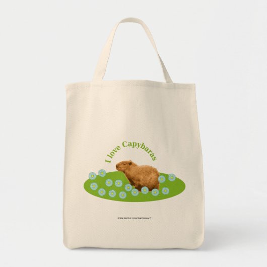Ich liebe Capybaras Tragetasche (Vorne)
