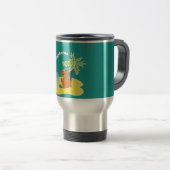 Ich liebe Capybaras Tropical Beach Art Reisebecher (VorderseiteRechts)