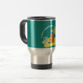 Ich liebe Capybaras Tropical Beach Art Reisebecher (Vorderseite Links)