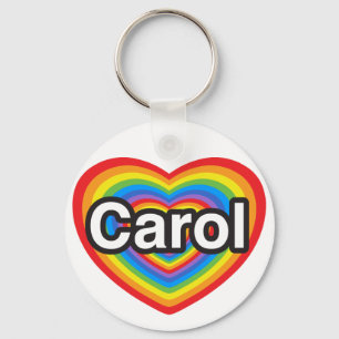 Ich Liebe Carol. Ich Liebe dir Carol. Herz Schlüsselanhänger