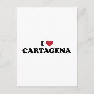Ich liebe Cartagena Kolumbien Postkarte