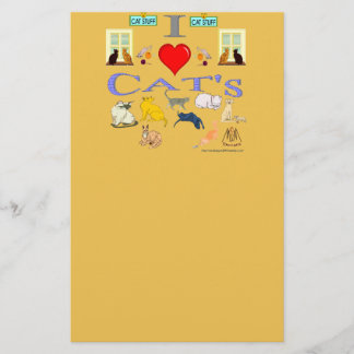 Ich Liebe Cat's Briefpapier