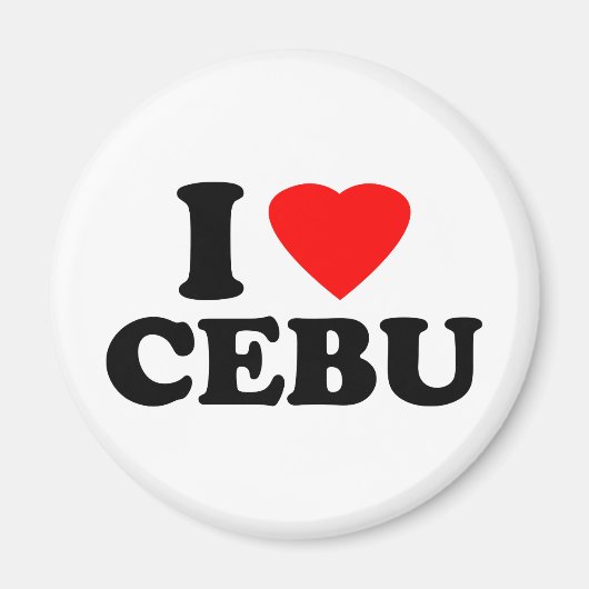 Ich liebe Cebu Magnet (Vorne)