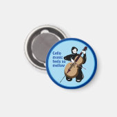 ich liebe Cello-Musik Magnet (Vorderseite/Rückseite)