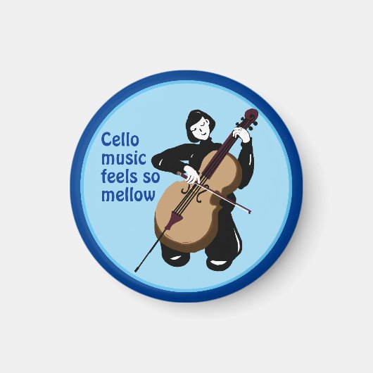 ich liebe Cello-Musik Magnet (Vorne)