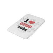 Ich Liebe Cenozoic lustiges Zitat für Wissenschaft Badematte (Schrägansicht)