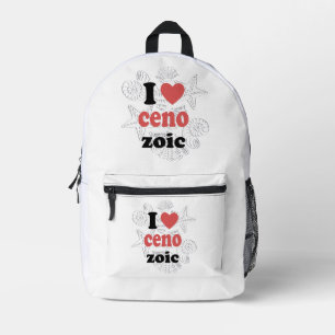Ich Liebe Cenozoic lustiges Zitat für Wissenschaft Bedruckter Rucksack