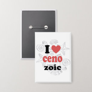 Ich Liebe Cenozoic lustiges Zitat für Wissenschaft Button