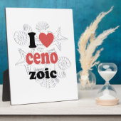 Ich Liebe Cenozoic lustiges Zitat für Wissenschaft Fotoplatte (Seite)