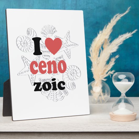 Ich Liebe Cenozoic lustiges Zitat für Wissenschaft Fotoplatte (Seite)