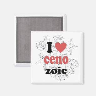 Ich Liebe Cenozoic lustiges Zitat für Wissenschaft Magnet