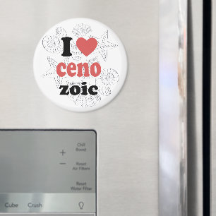 Ich Liebe Cenozoic lustiges Zitat für Wissenschaft Magnet