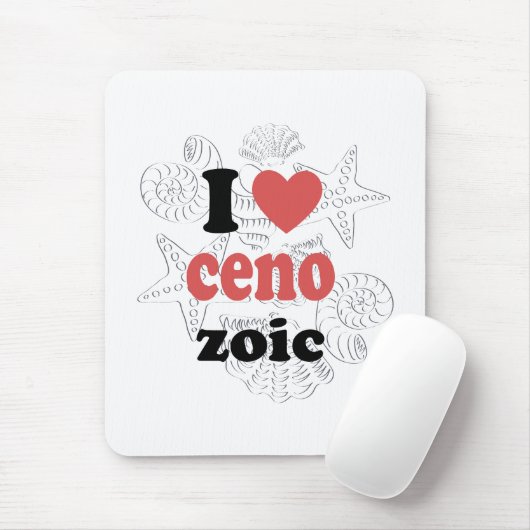 Ich Liebe Cenozoic lustiges Zitat für Wissenschaft Mousepad (Mit Mouse)