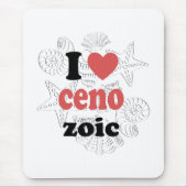 Ich Liebe Cenozoic lustiges Zitat für Wissenschaft Mousepad (Vorne)